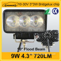 4.3" super bright 9w led work light automotive light